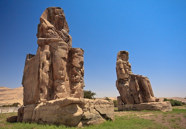 Colossi of Memnon, Luxor. Egypt Jordan Tours