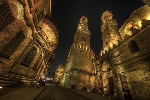 Qalawn Mosque, Moez Street in Old Cairo Qalawn Mosque, Moez Street in Old Cairo