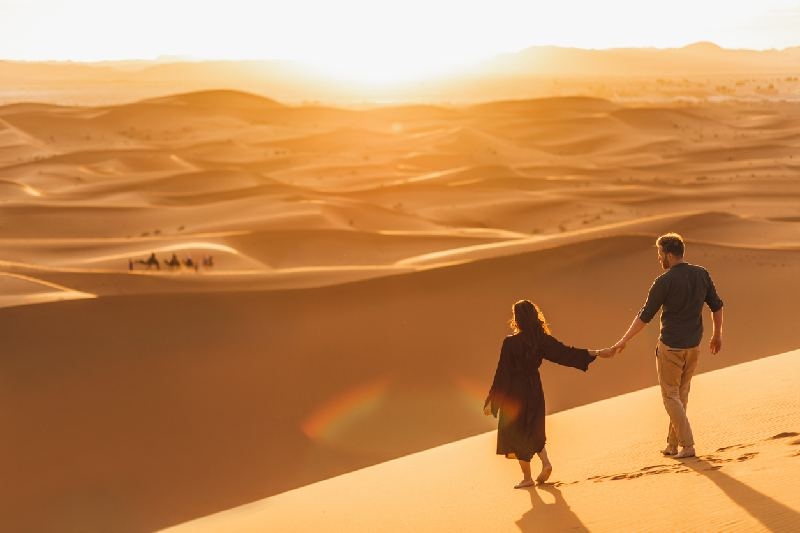 El desierto del Sahara en Marruecos