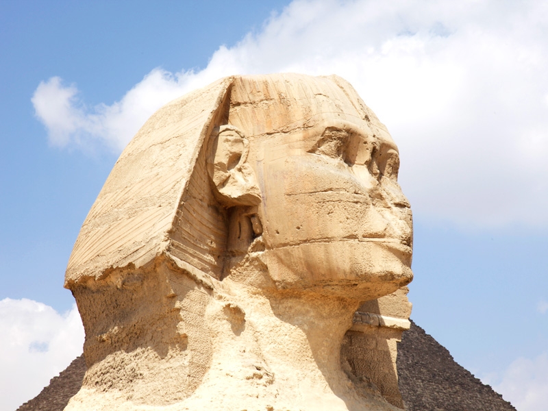 Close up of the great Sphinx Close up of the great Sphinx