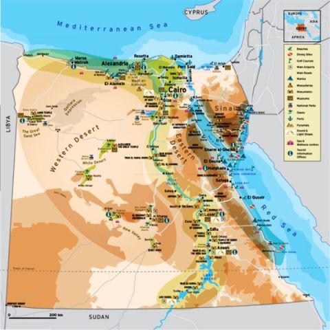 Egypt Maps | Where is Egypt on the Map