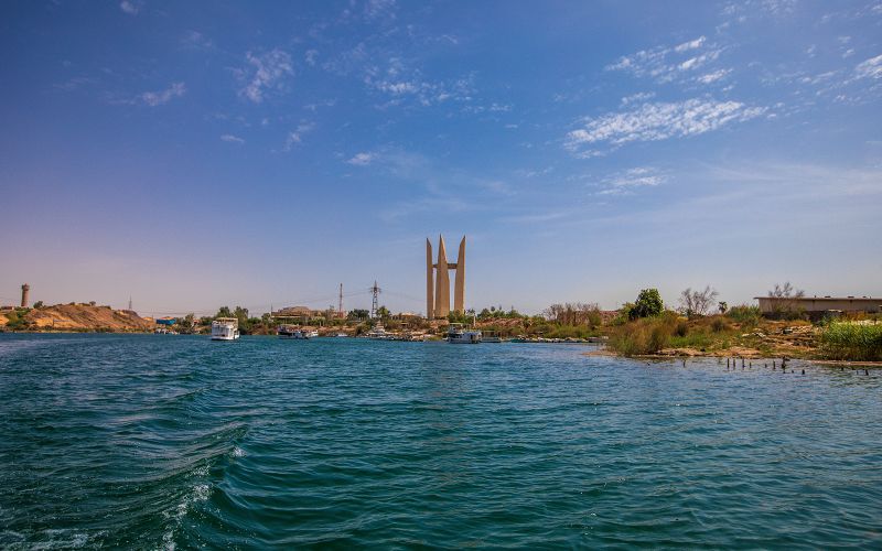 The High Dam in Aswan Egypt
