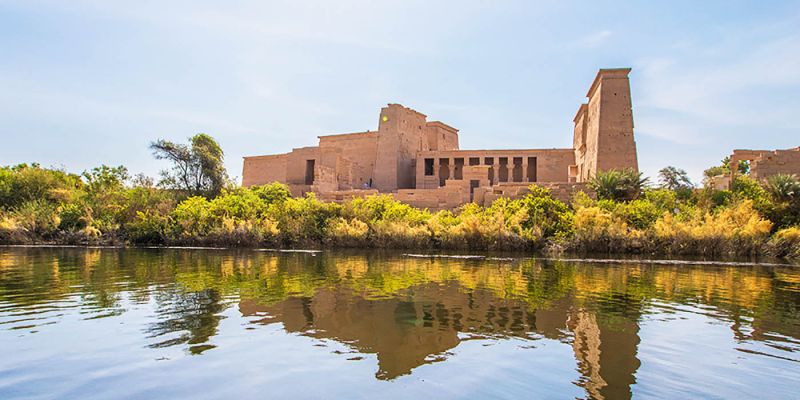 The majestic Philae temple of Aswan