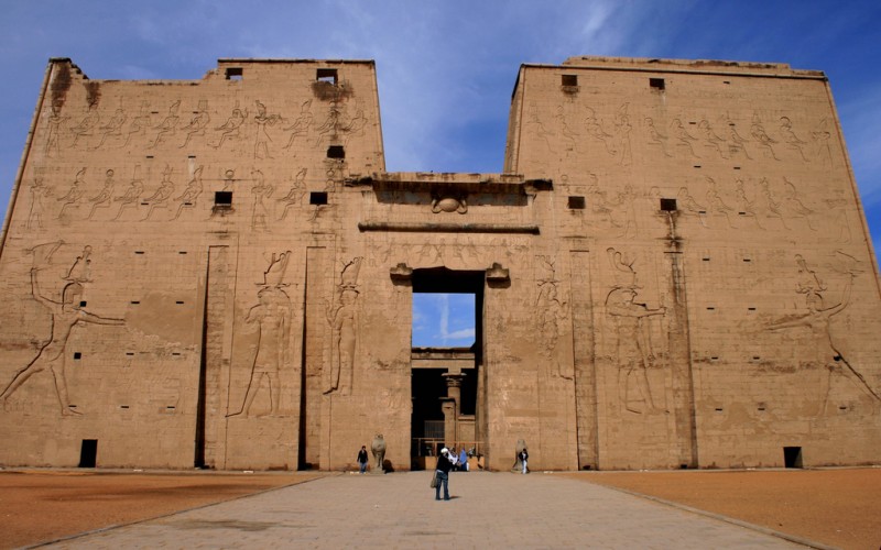 Edfu Temple in Upper Egypt Edfu Temple in Upper Egypt
