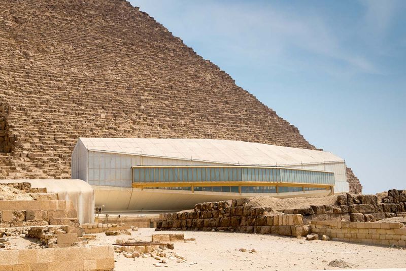 The Solar Khufu Ship Museum in Egypt 