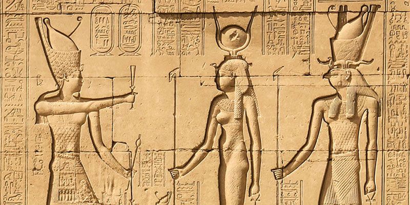 egyptian drawings of cleopatra