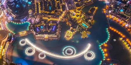Baralho de cartas banhado a ouro com Burj Al Arab Hotel e Burj Khalifa